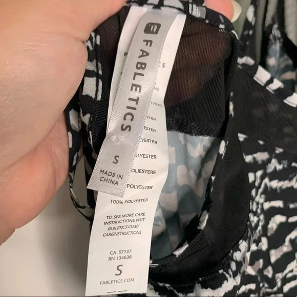 Fabletics Black/White Dash Jumpsuit Size Small - Picture 9 of 13